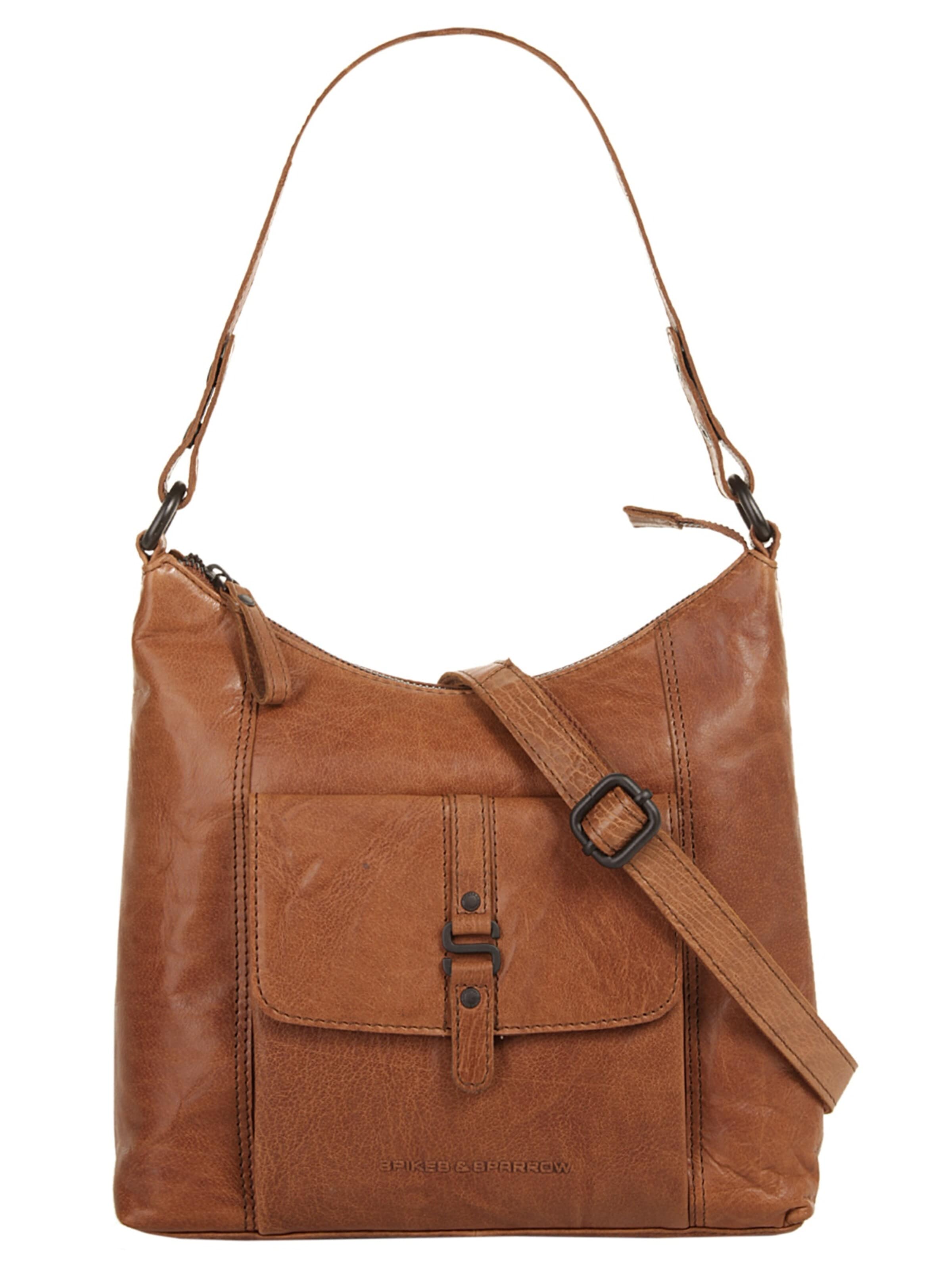 Cabas Spikes & Sparrow en marron : devant