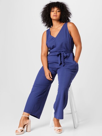 ONLY Carmakoma Jumpsuit 'FIONA' in Blauw