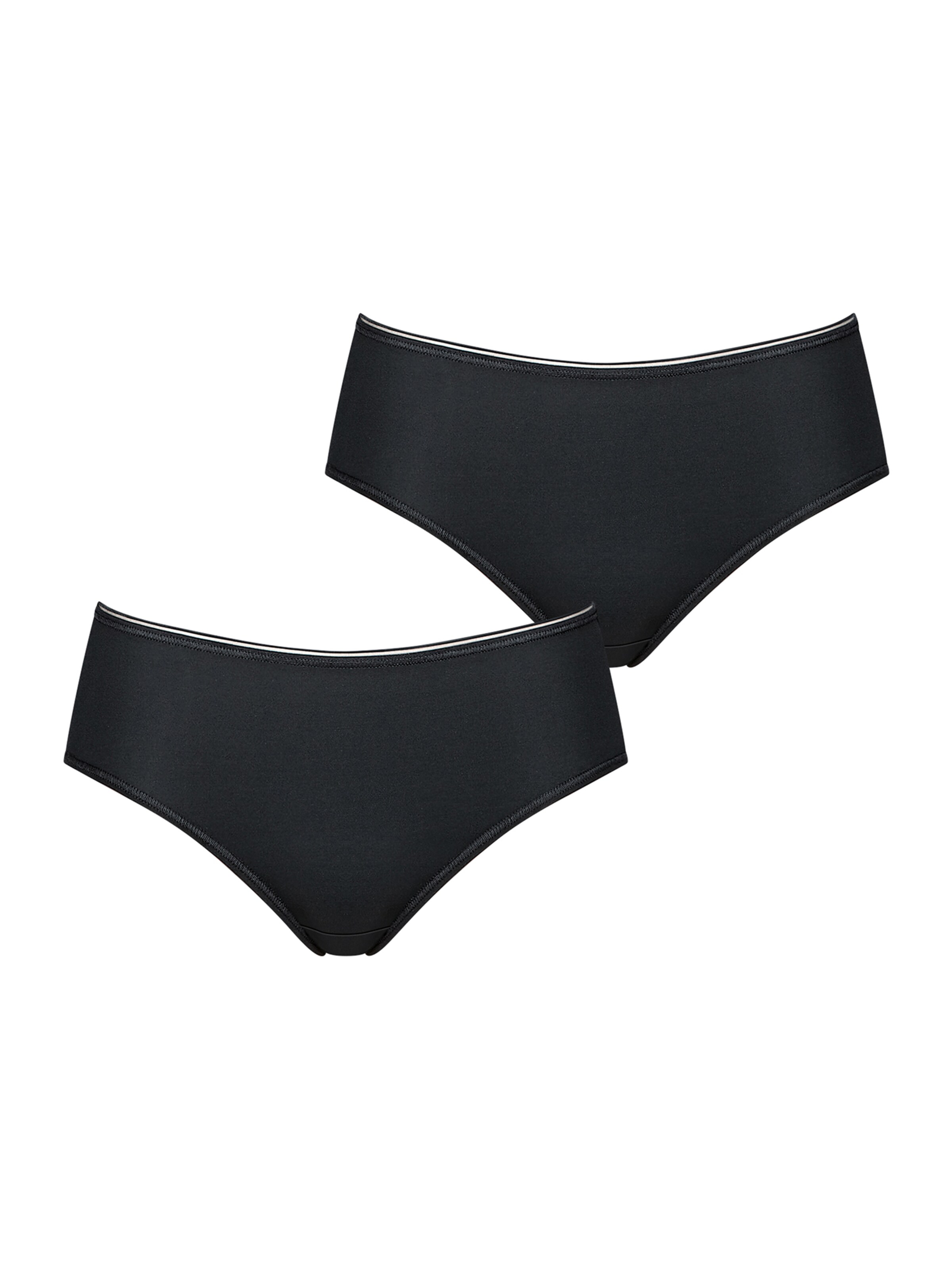 SLOGGI Midislip ' Feel Sensational ' in Schwarz: Vorderseite