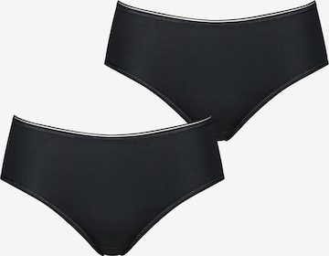 SLOGGI Midislip ' Feel Sensational ' in Schwarz: Vorderseite