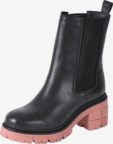 Apple of Eden Chelsea Boots 'Peggy' in Schwarz: predná strana