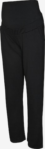 MAMALICIOUSLoosefit Hlače 'MLLIF' - crna boja: prednji dio