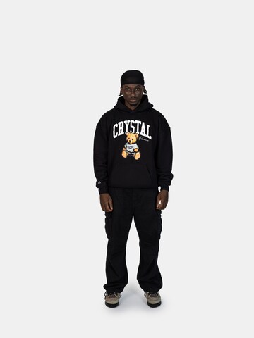 Crystal Paris Sweatshirt 'Teddy' in Zwart