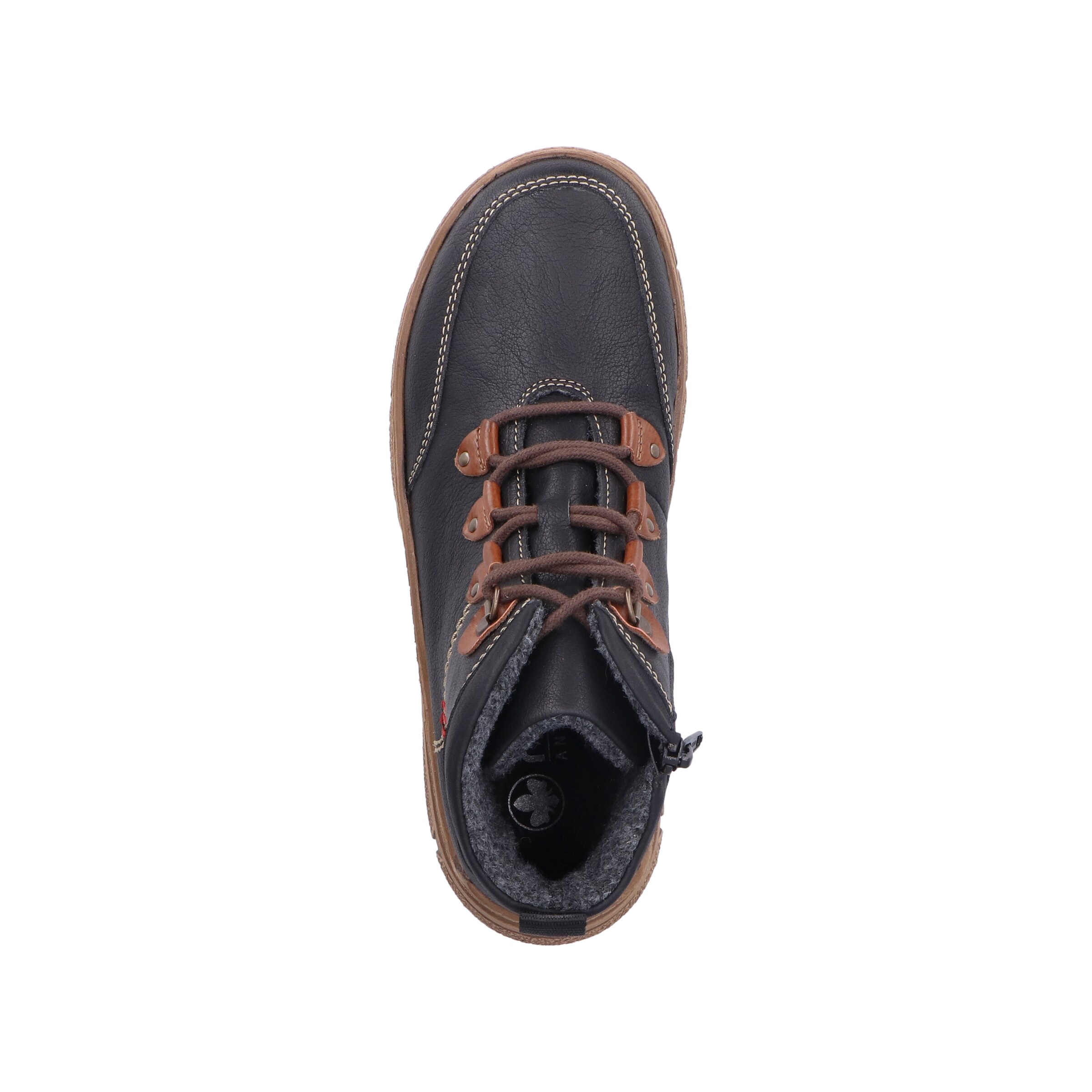 Bottines à lacets Rieker en noir