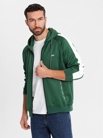 Ombre Sweatjacka i grön