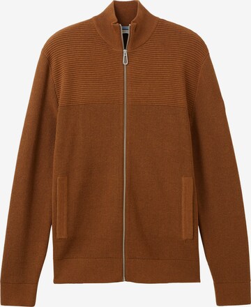 TOM TAILOR Knit Cardigan in Brown: front