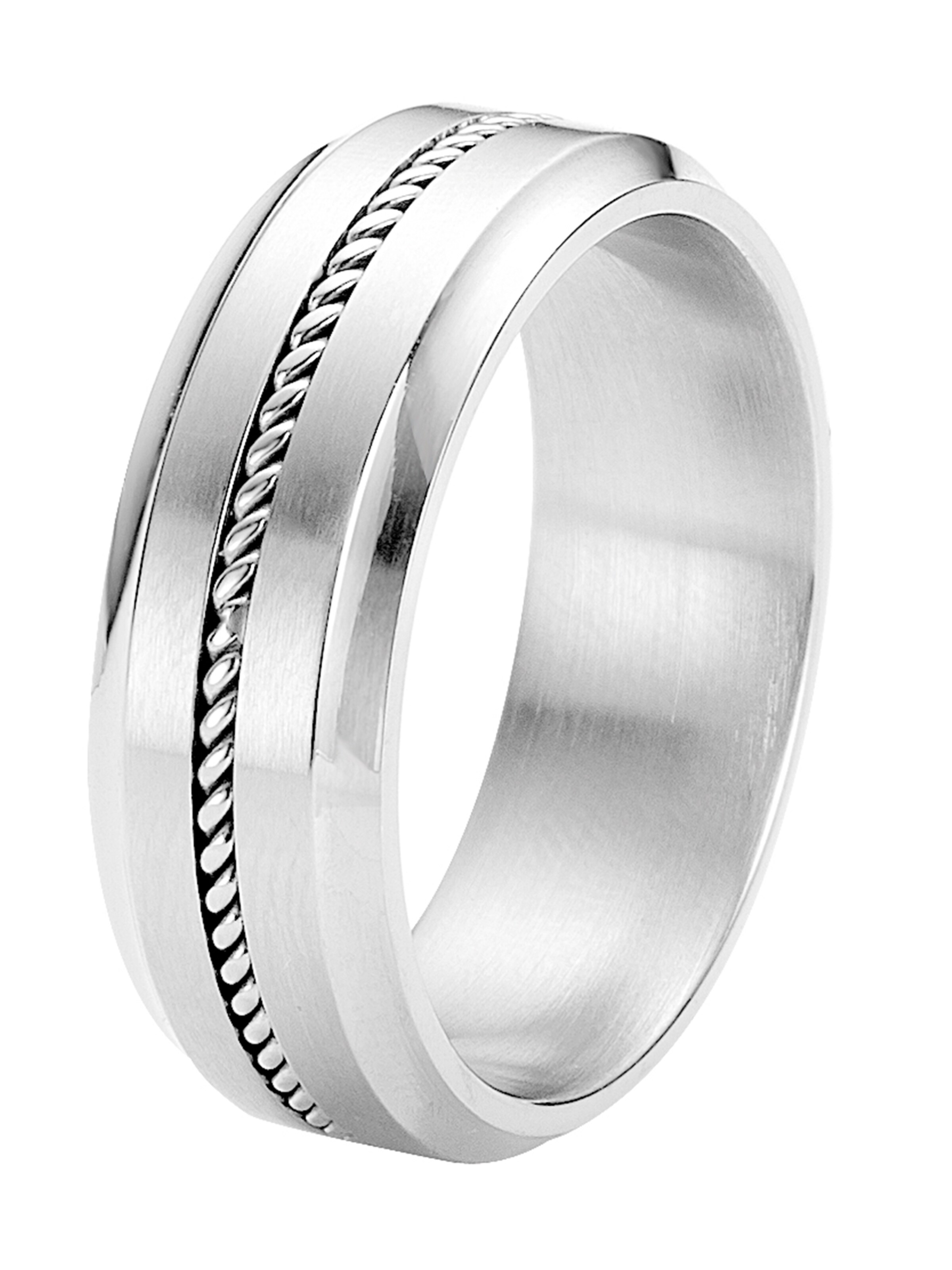 Lucardi Ring in Silver: front