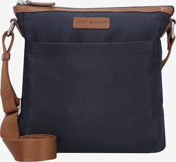 GREENBURRY Schoudertas 'Iris' in Blauw: voorkant