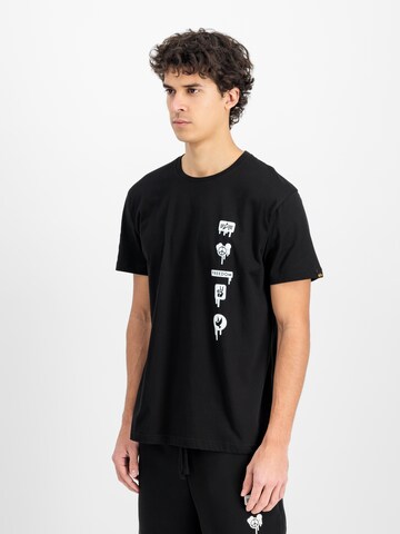 ALPHA INDUSTRIES Футболка 'Freedom' в Черный: спереди