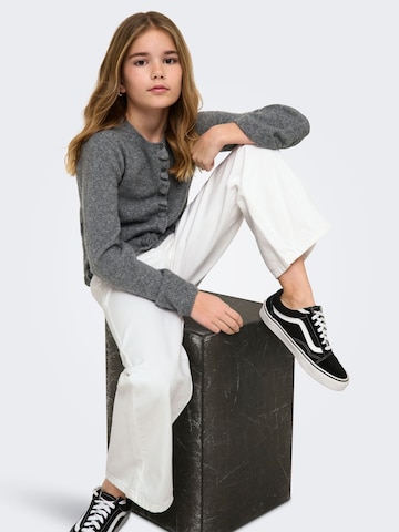 ONLY GIRLS Wide Leg Jeans 'KOGComet' in Weiß