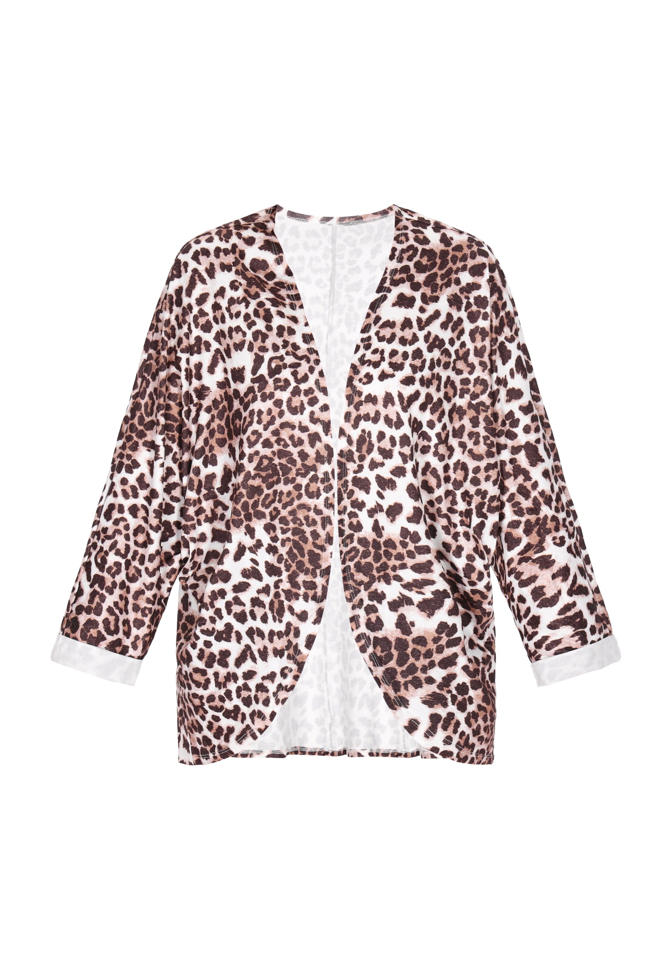 jauktas krāsas ebeeza Adīta jaka: no priekšpuses