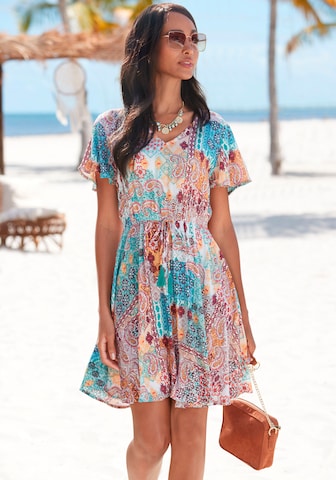 LASCANA Summer Dress in Mixed colors: front