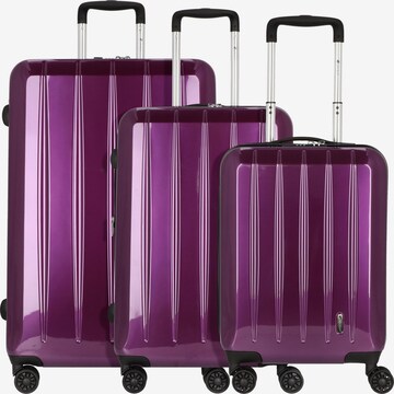 Ensemble de bagages 'London' CHECK.IN en violet : devant