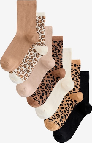 Next Nogavice | bež barva: sprednja stran