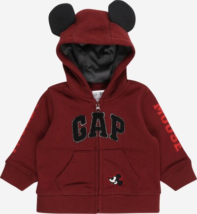 GAP Zip-Up Hoodie in Dark red / Black, Item view
