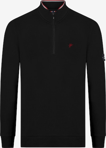 DENIM CULTURE Sweatshirt 'SANTIAGO' i svart: framsida