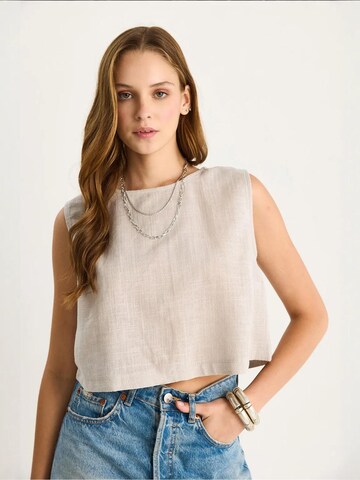 Top di Bianco Lucci in grigio