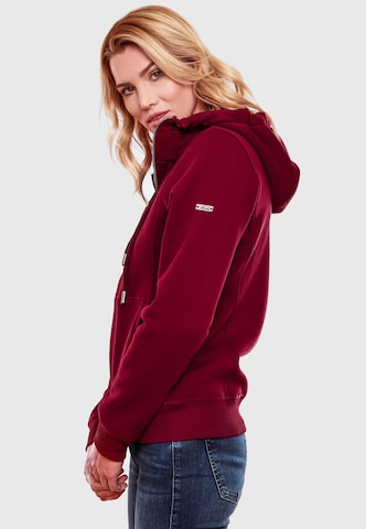 MARIKOO Zip-Up Hoodie 'Setsunaa' in Red: front