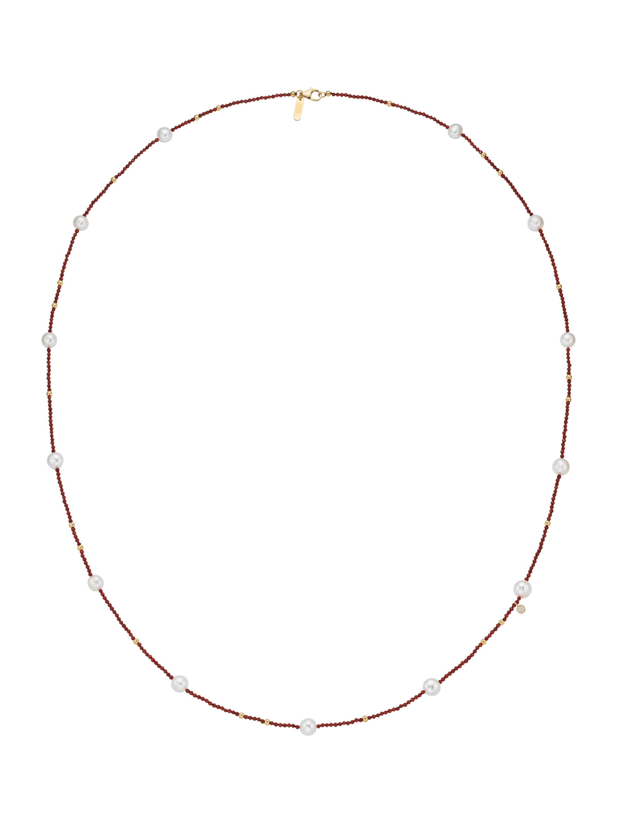 Giorgio Martello Milano Ketting in Rood: voorkant