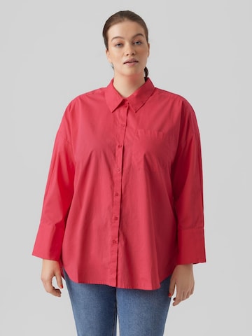 Vero Moda Curve Bluzka 'JULIE' w kolorze różowy: przód