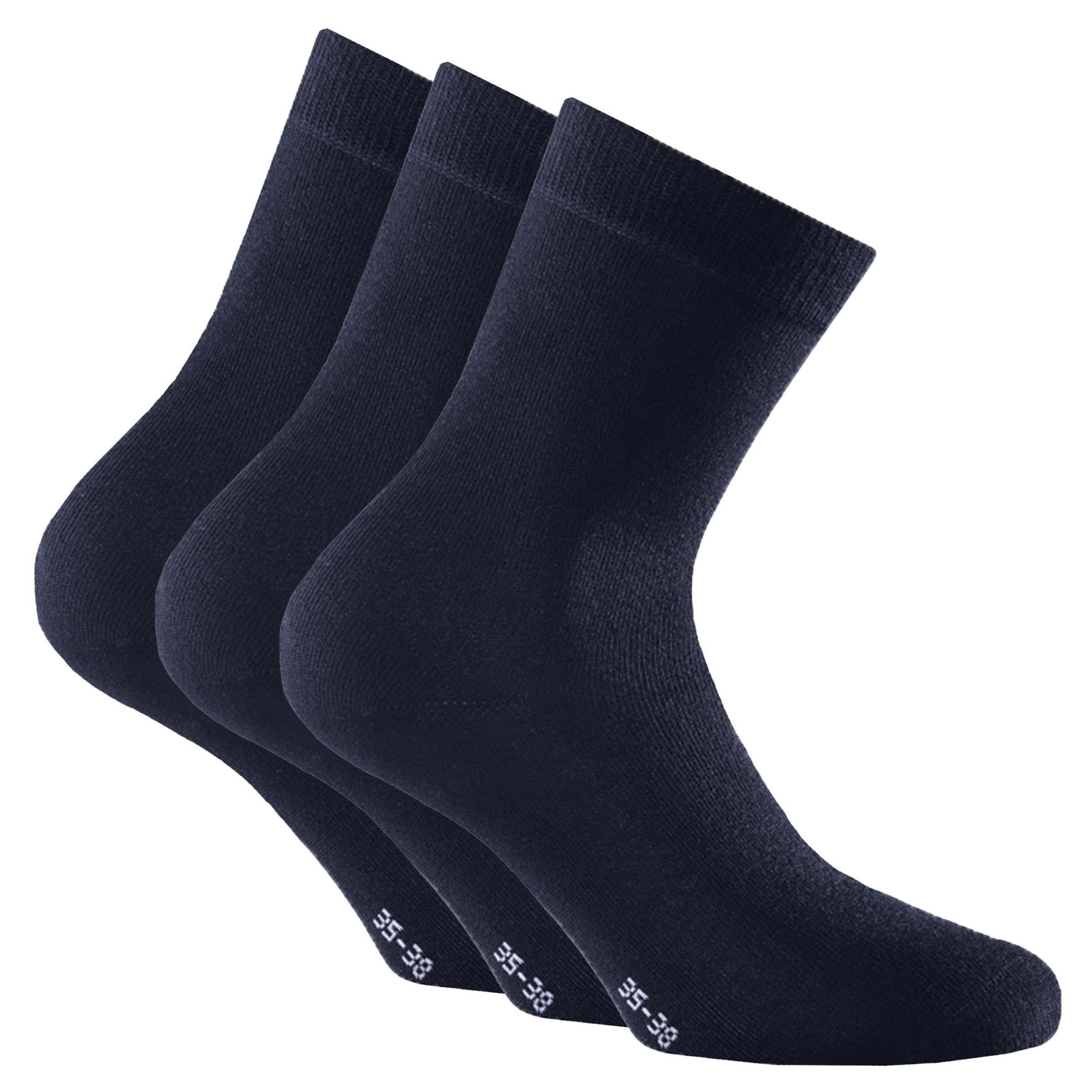 Rohner Basic Socken in Blau: Vorderseite