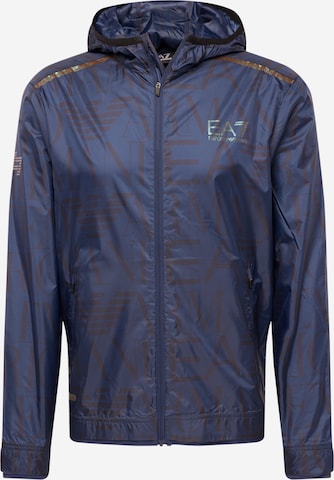 Veste de sport EA7 Emporio Armani en bleu : devant