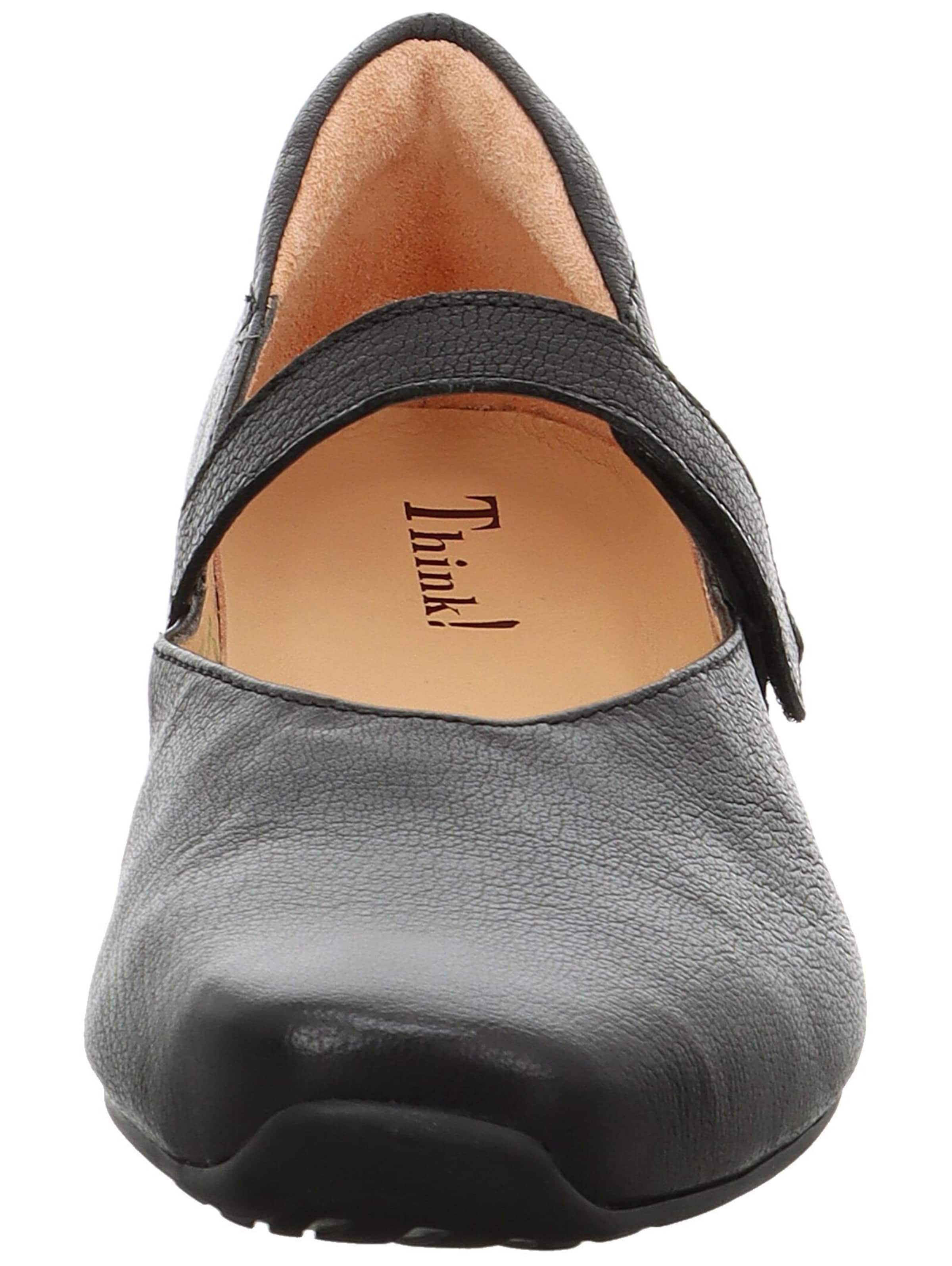 THINK! Riemchenballerina in Schwarz