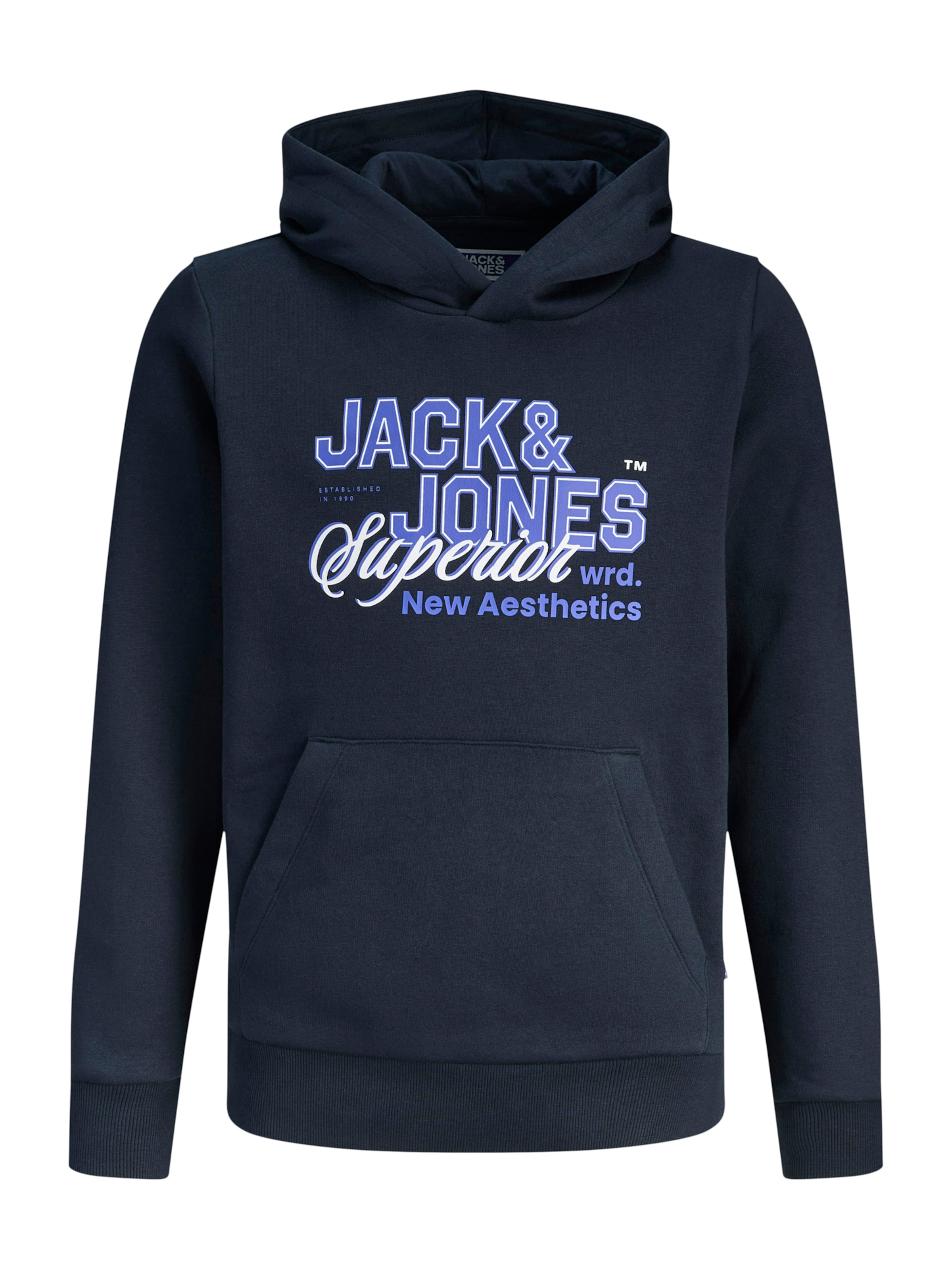 Felpa di Jack & Jones Junior in blu: frontale