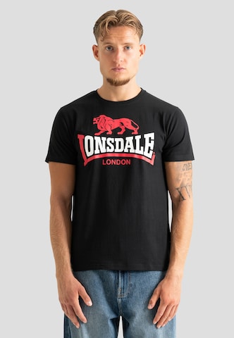 Lonsdale London Koszulka 'Whiston' w kolorze czarny