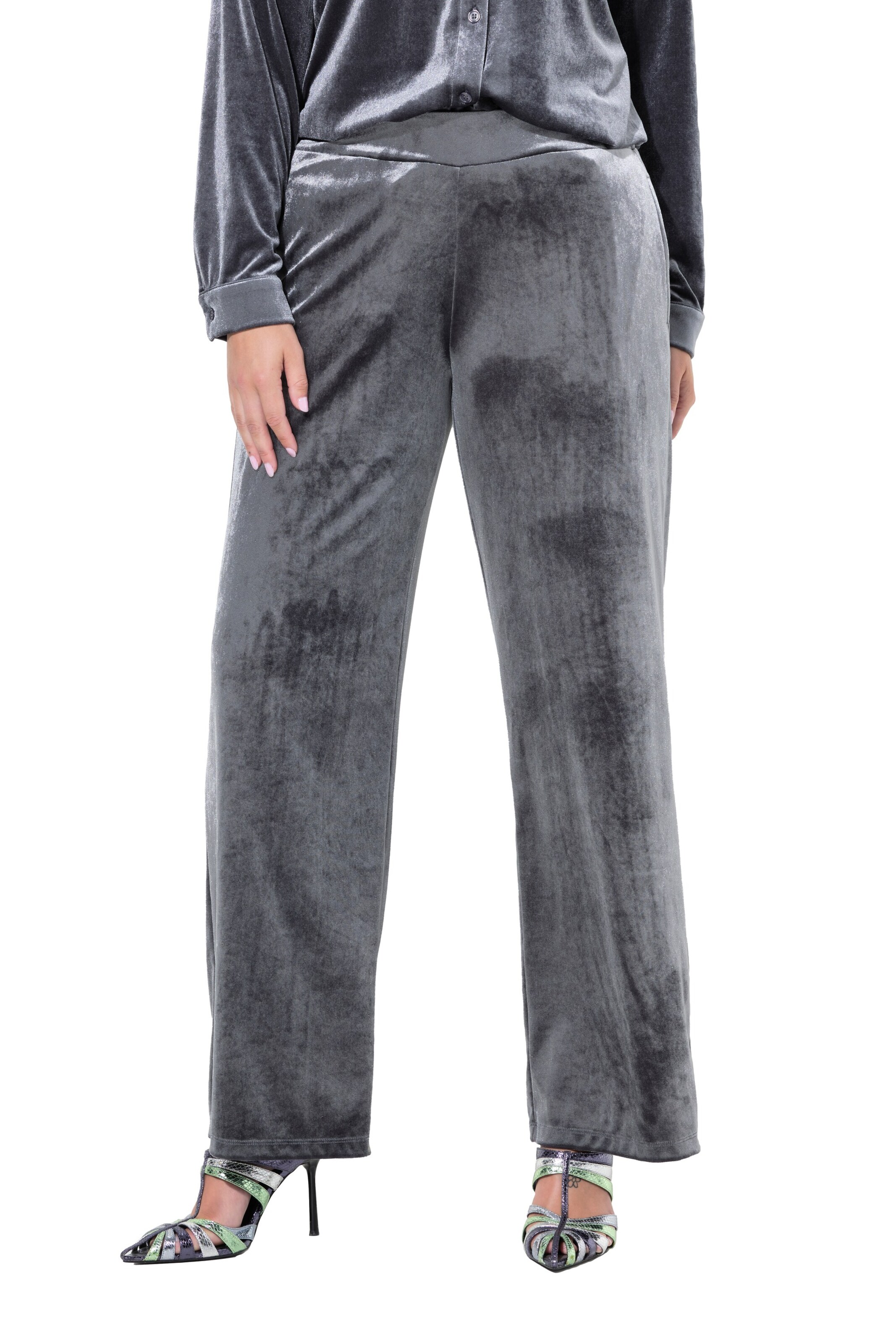 MIAMODA Loose fit Pants in Grey: front