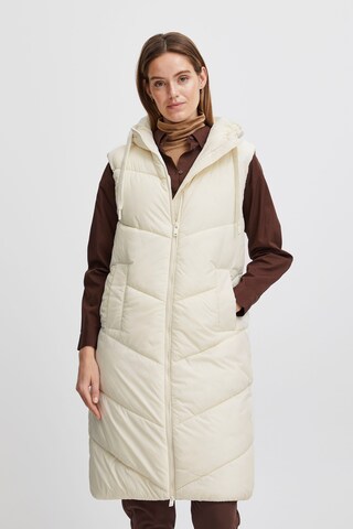 Gilet 'Bomina' b.young en beige : devant