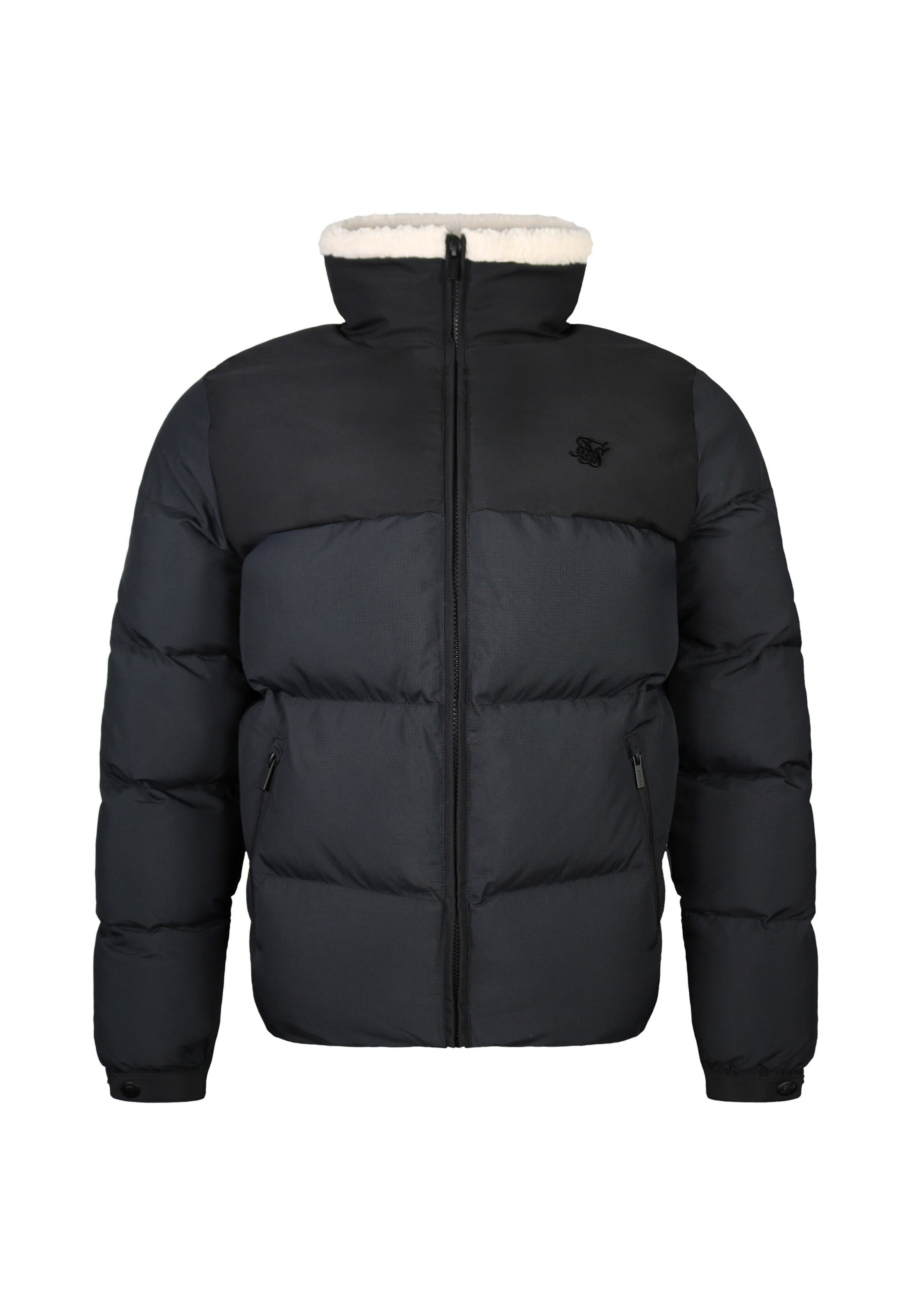 SikSilk Winterjas in Zwart: voorkant