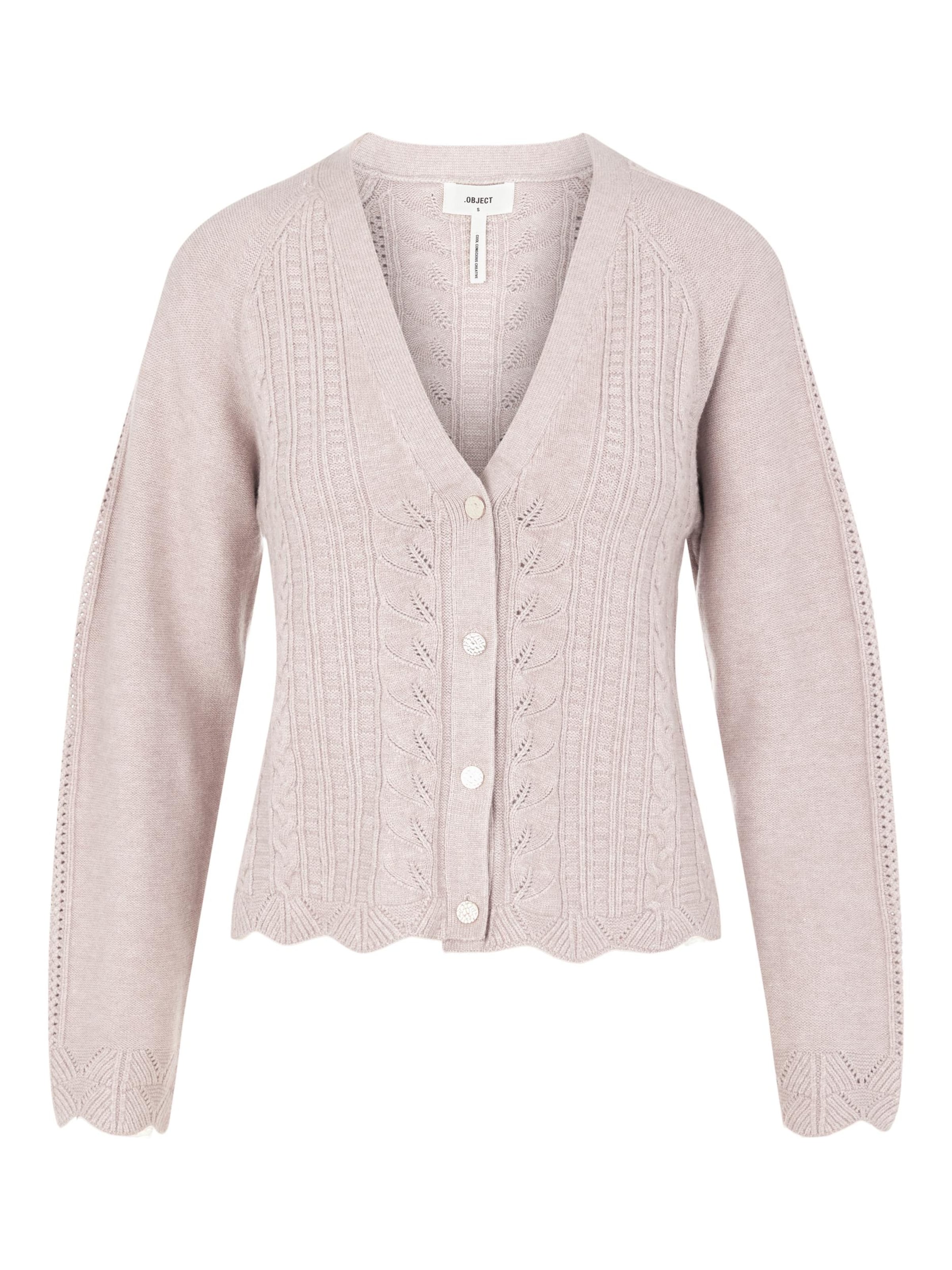 Frauen Pullover & Strick OBJECT Strickjacke 'Portia' in Pastellpink - JA55367 Frauen Pullover & Strick OBJECT Strickjacke 'Portia' in Pastellpink - JA55367