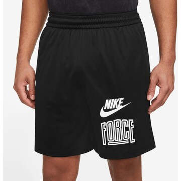 NIKE - Loosefit Calças de desporto em preto: frente