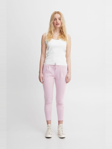 ICHI Slim fit Trousers 'Kate' in Pink