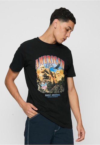 MT Men Shirt 'American Life Mount' in Schwarz: Vorderseite
