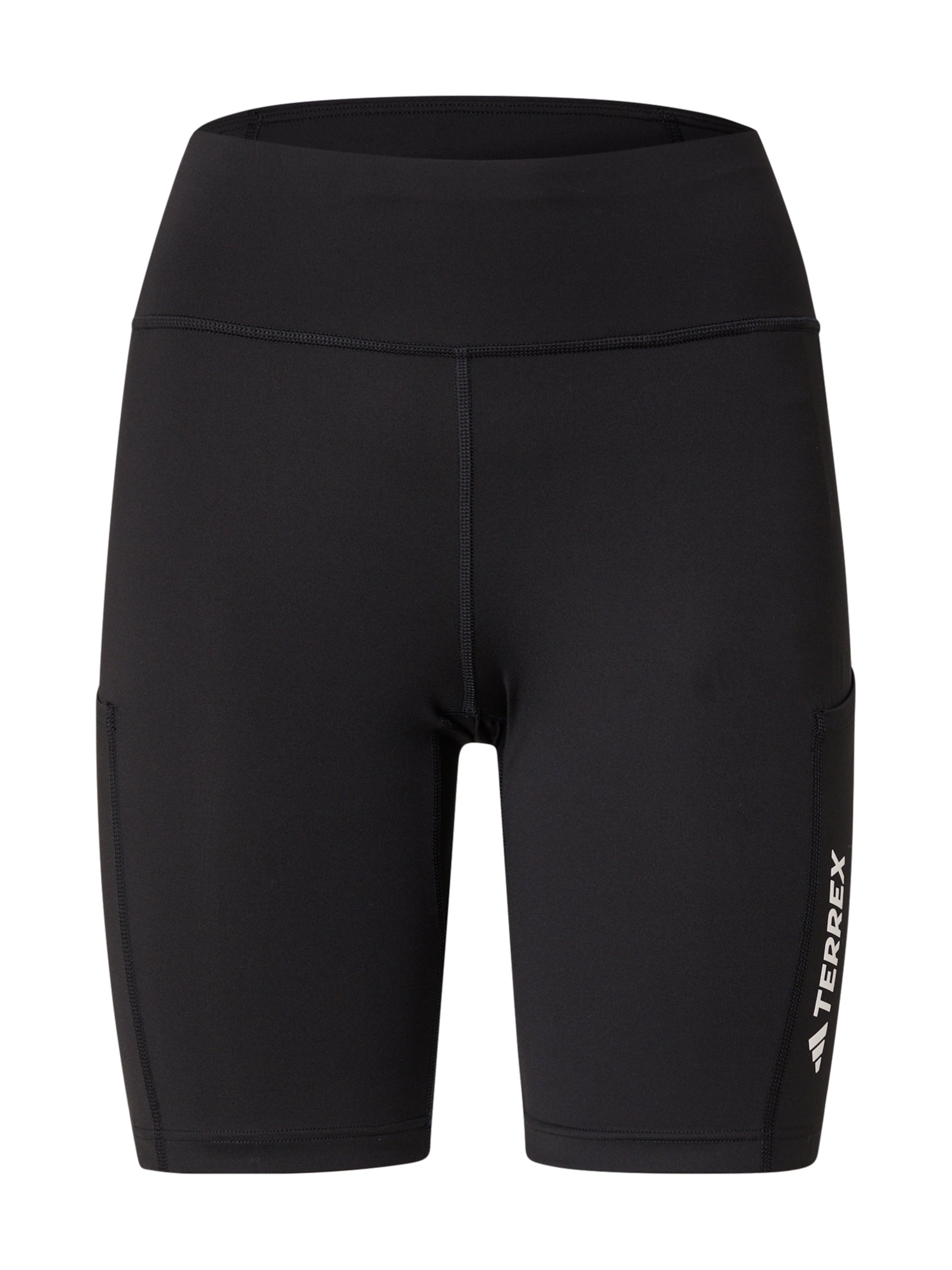 Skinny Pantaloni outdoor de la ADIDAS TERREX pe negru: față