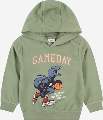 s.Oliver Sweatshirt in Grün: Vorderseite