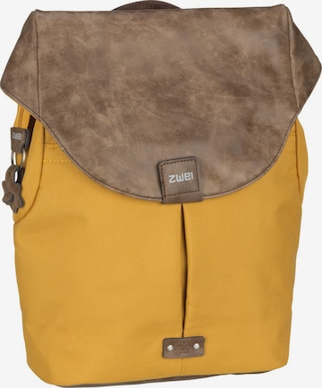 ZWEI Backpack 'O12' in Yellow: front