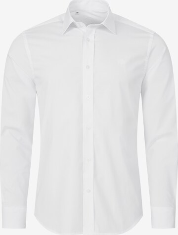 Indumentum Button Up Shirt in White: front