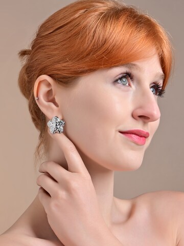 Akzent Earrings 'langlebig' in Silver: front