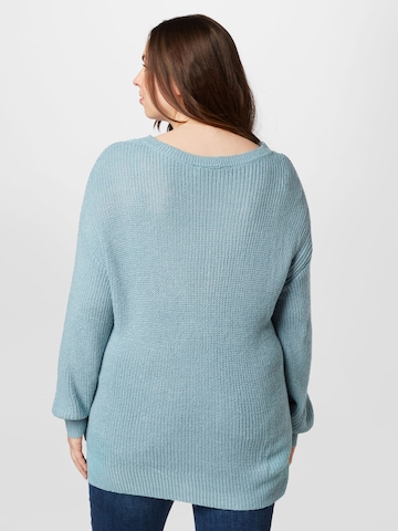 EVOKED Пуловер 'GLACY' в синьо
