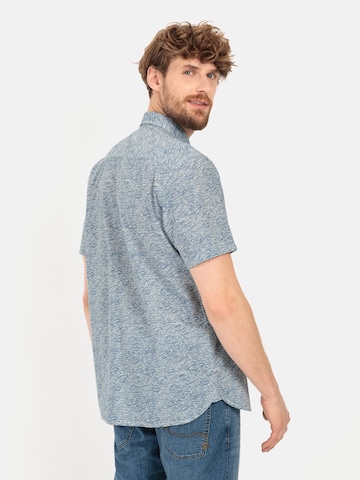 CAMEL ACTIVE Regular Fit Kurzarmhemd mit Allover-Print in Beige