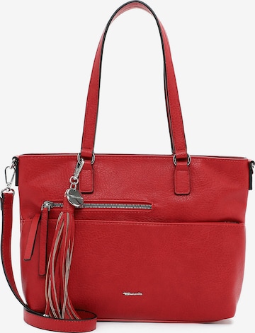 TAMARIS Shopper táska 'Adele' - piros: elől