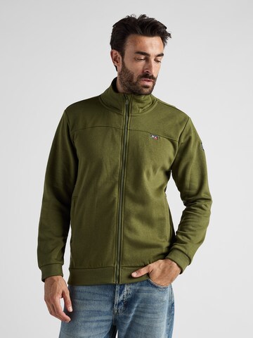 JCC Sweatvest in Groen: voorkant