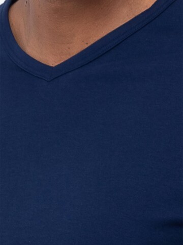 Mey Long Pajamas 'Solid Night' in Blue