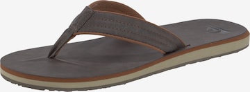 QUIKSILVER Teenslippers 'Carver' in Bruin: voorkant