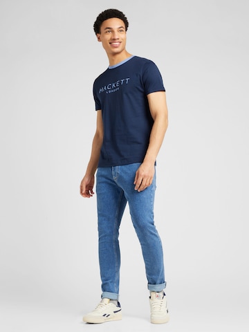 Hackett London T-shirt 'HERITAGE CLASSIC' i blå