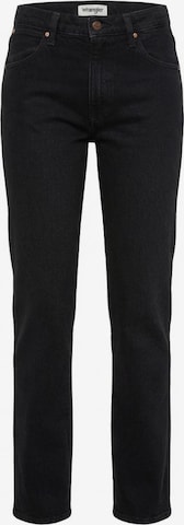 WRANGLER Regular Jeans 'STRAIGHT SUNSET' in Zwart: voorkant