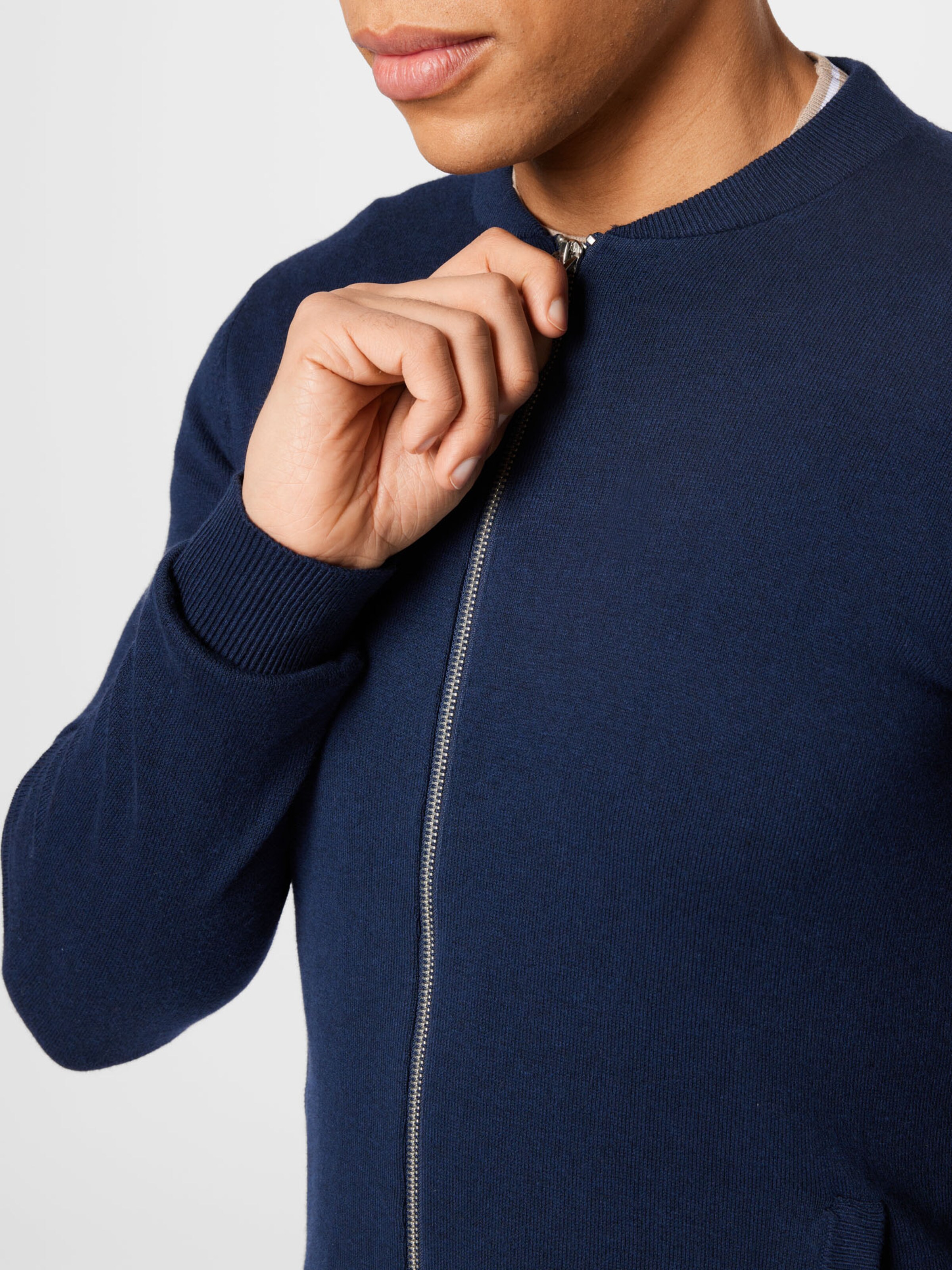 Männer Pullover & Strick JACK & JONES Strickjacke in Nachtblau - JA59825 Männer Pullover & Strick JACK & JONES Strickjacke in Nachtblau - JA59825